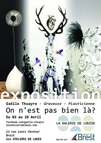 Affiche de l'exposition On est pas bien là ?