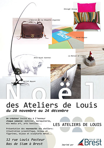 Affiche de l'exposition Noël des Ateliers de Louis